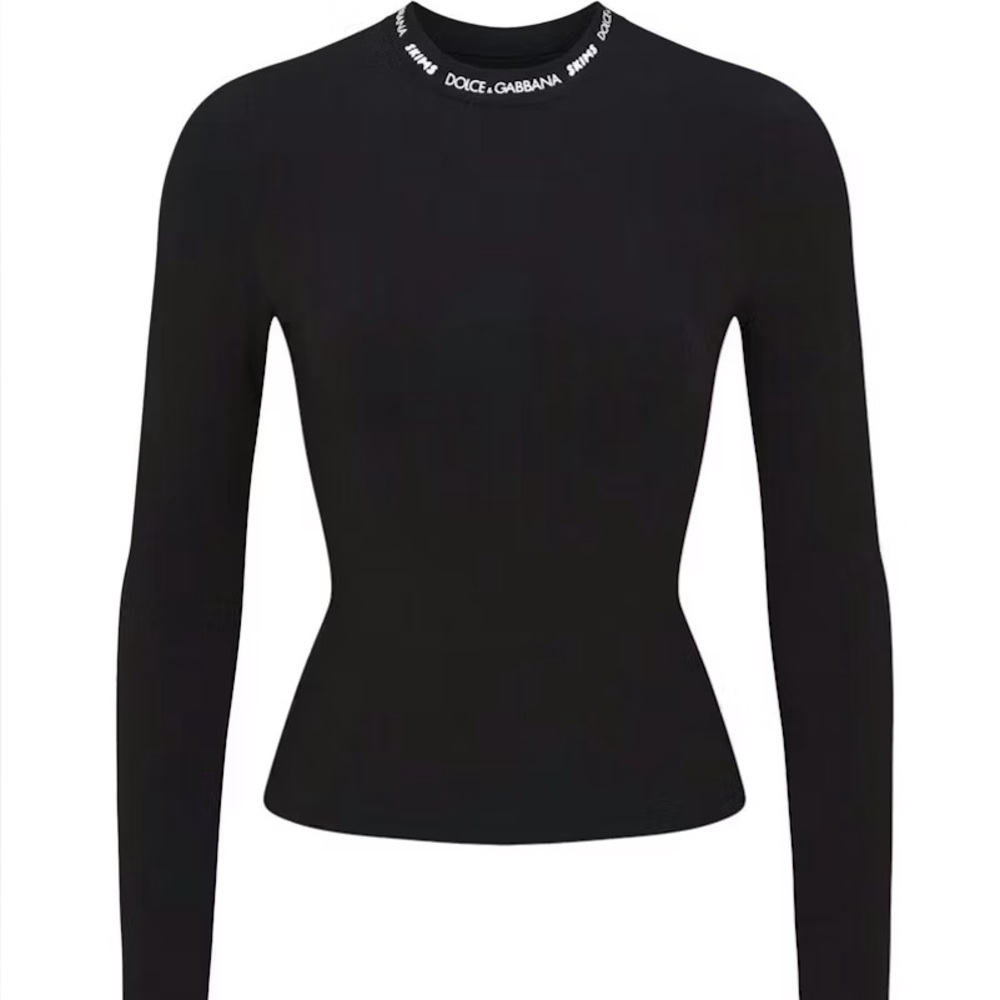 Dolce & Gabbana Black Long Sleeve Top